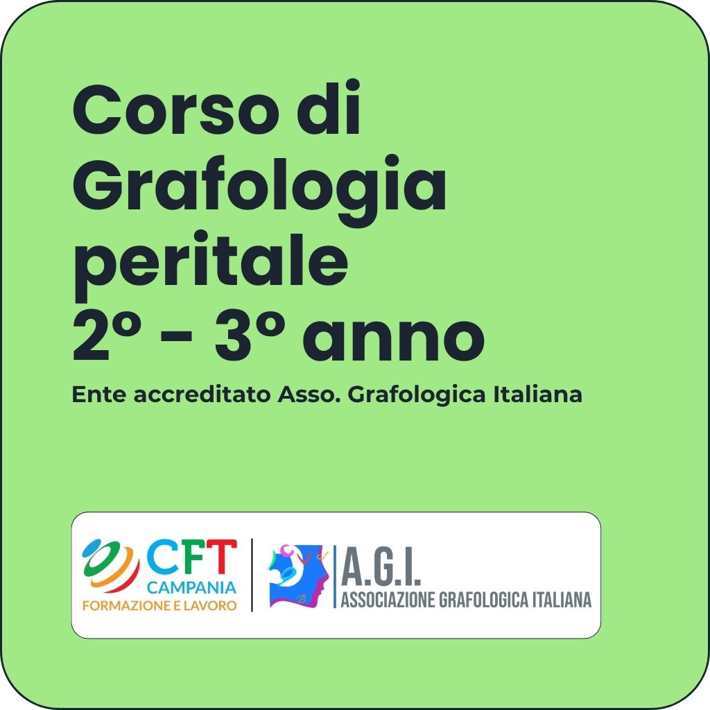 Corso di Grafologia - 2° - 3° anno